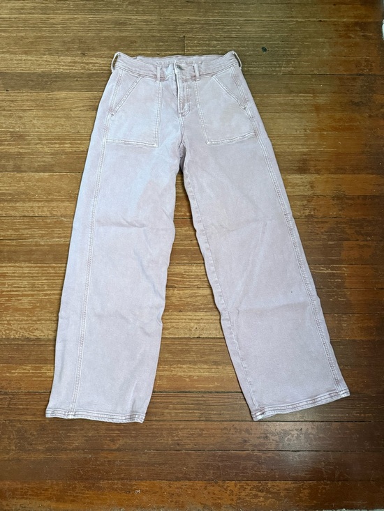 American Eagle Outfitters Denim - American Eagle Blush Pink Wide Leg Skater Jean Size 27/4
